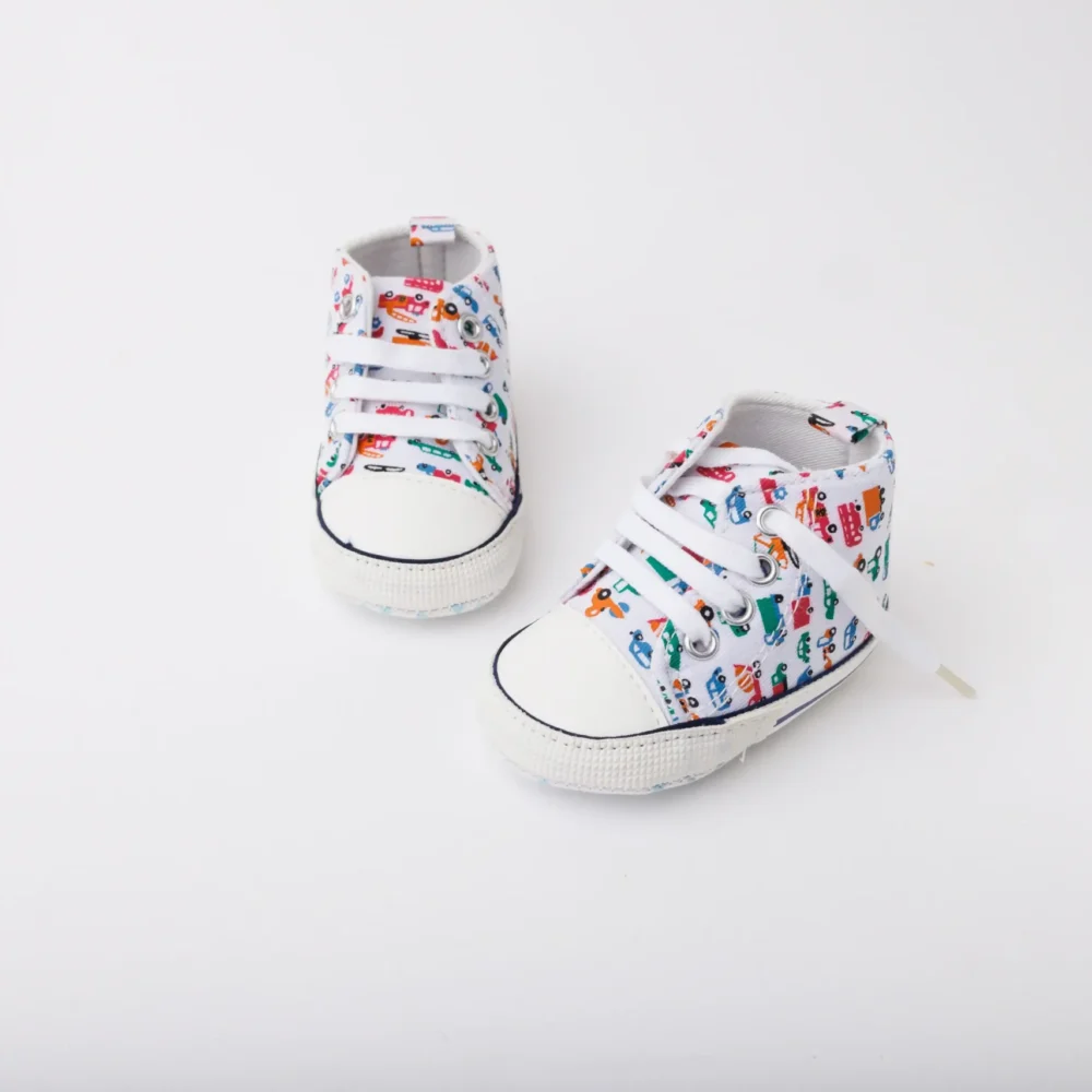 Boys' Casual Lace-Up Sneakers Infant Walking Shoes