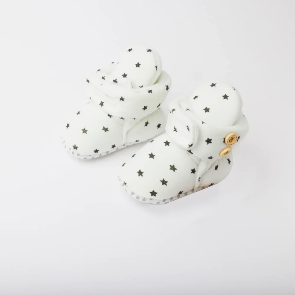 Baby Cozy Fleece Booties With Grippers