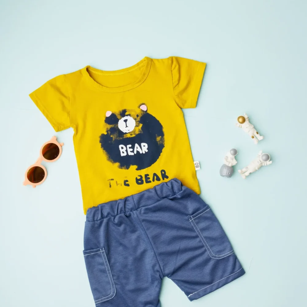 Printed Cotton Kids T-Shirt And shorts summer set