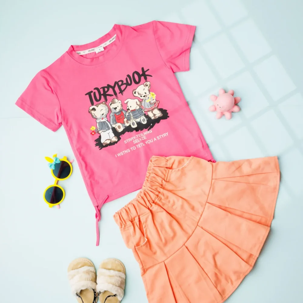 Baby Girls Casual Top & Skirt