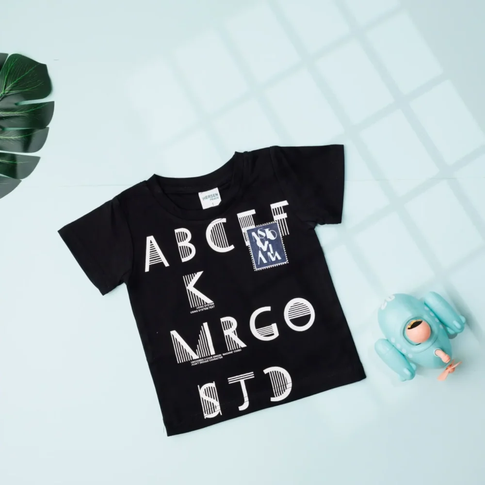 Stylish Typography Printed Half T-Shirt