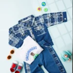 Printed Jacket Inside T-Shirt And Denim Joggers - Image 3