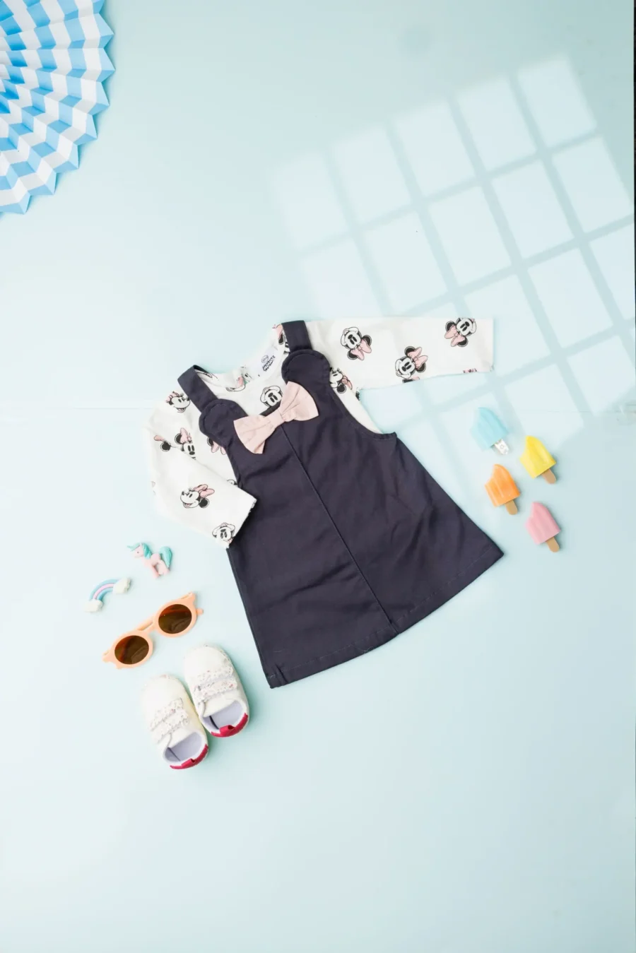 Piece Top And Dress Set - Blackminnie Mouse - Image 2