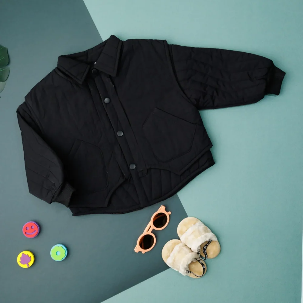 Boys Waist Length Jacket  Black