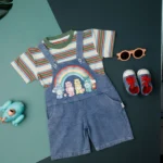 Kid's striped T-Shirt With Dangries - Image 2