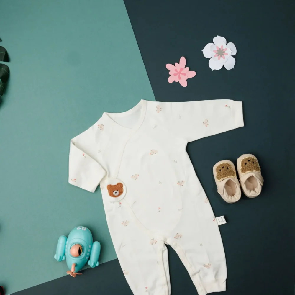 Cotton Romper Long Sleeve Plaid Cute Romper