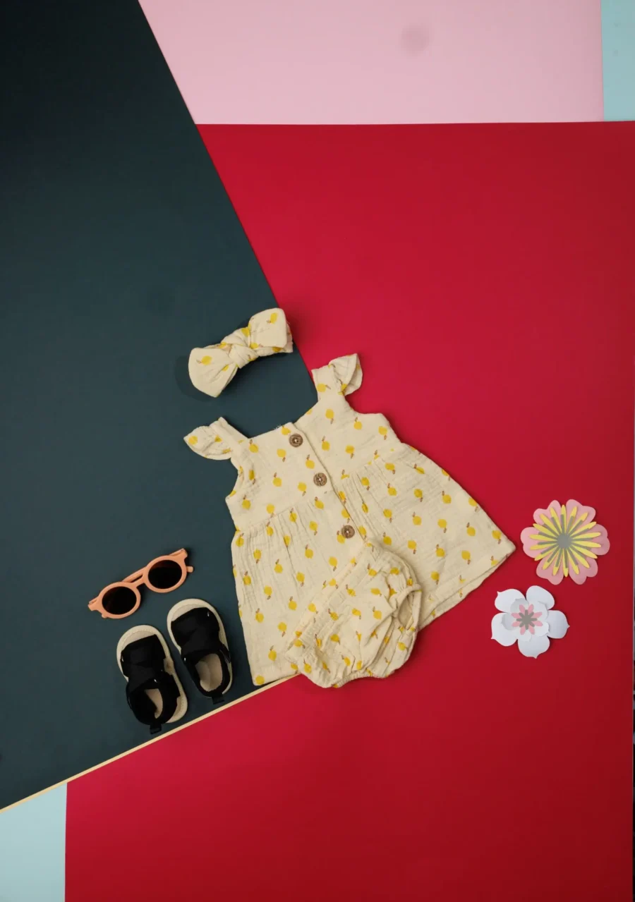 Newborn Long Sleeve Headband And Pants 3 Piece Set - Image 2