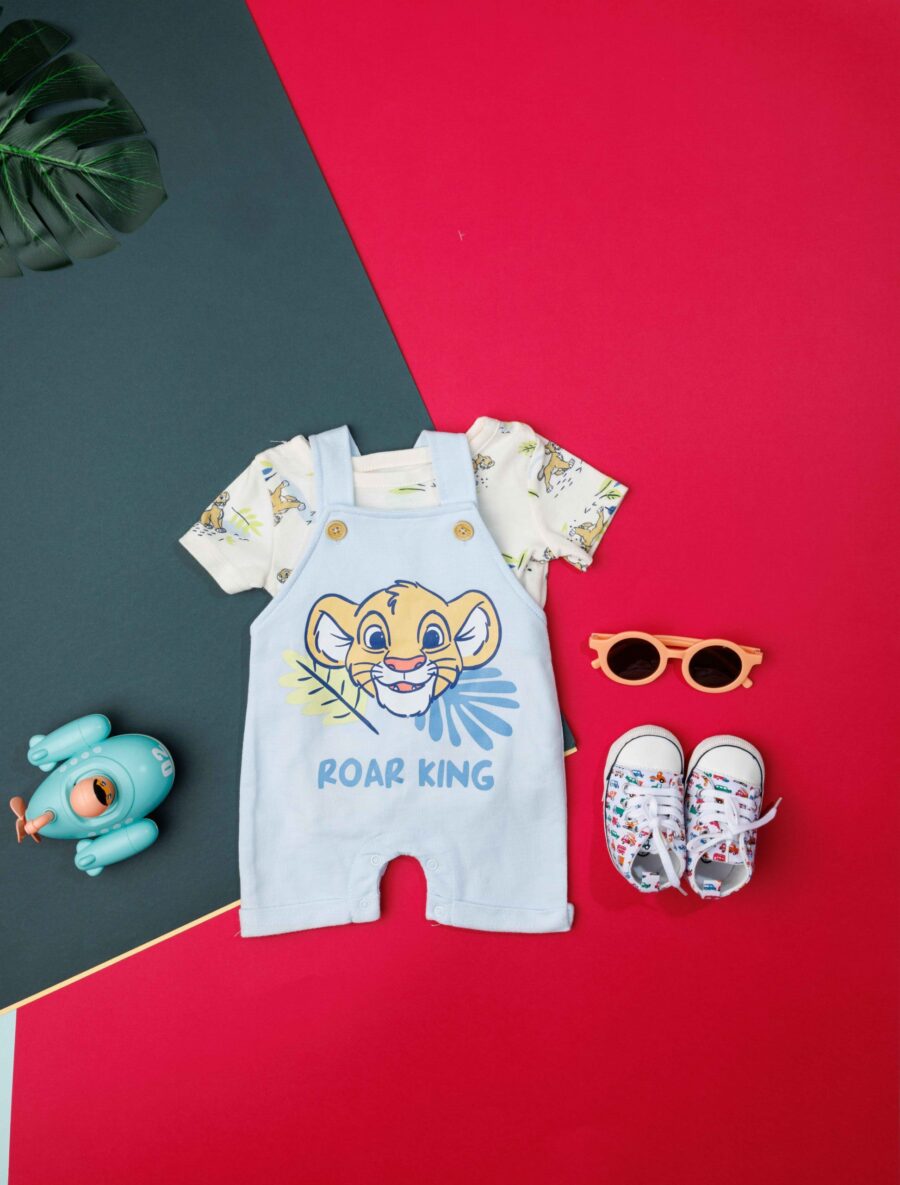 Roar King-Baby Dangries Set, Light Blue, White