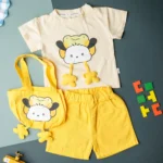 Girls T-Shirt & Shorts With Purse - Image 4