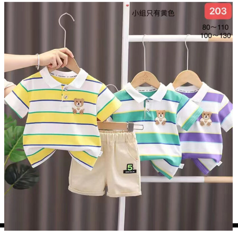 Casual Collar Printed T-Shirt With Shorts - Image 6